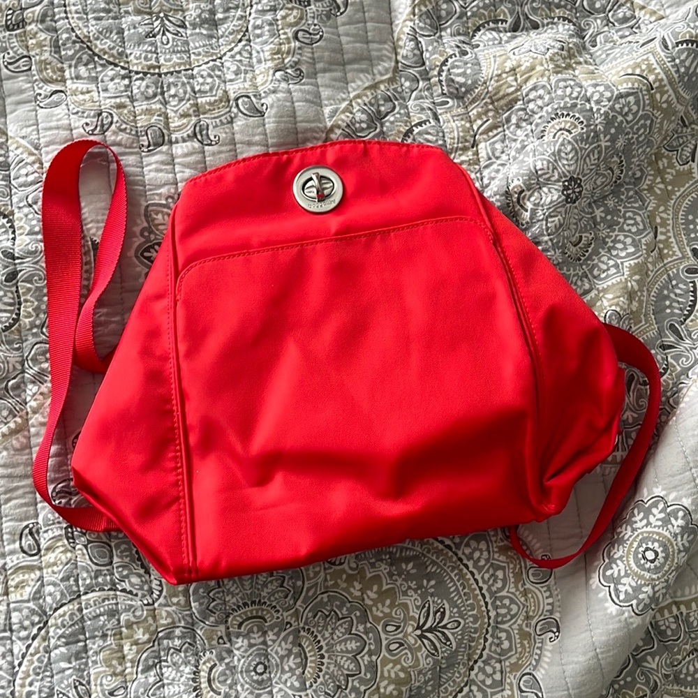 NWT baggallini convertible backpack and shoulder bag in red